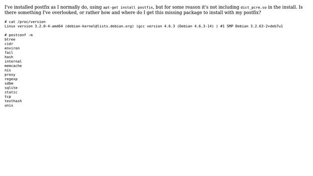 DevOps & SysAdmins: dict_pcre.so missing on debian смотреть онлайн
