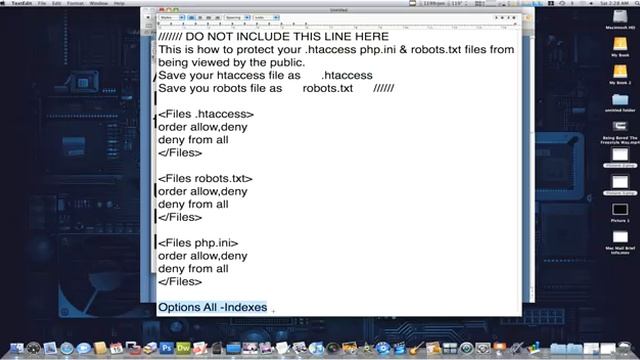Protect Your robots.txt and .htaccess Files смотреть онлайн