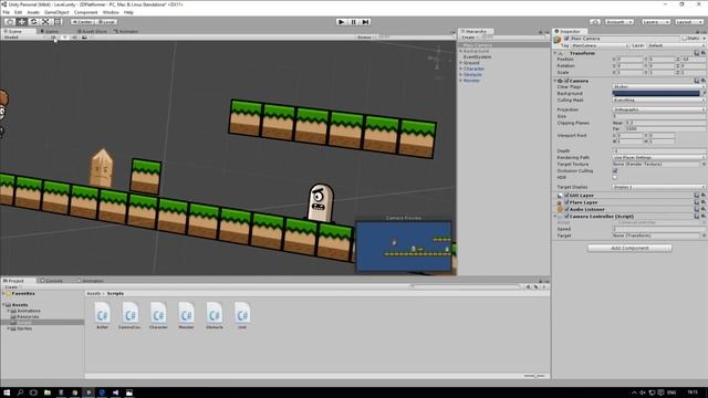 Создание простого 2D платформера в Unity3D. смотреть онлайн