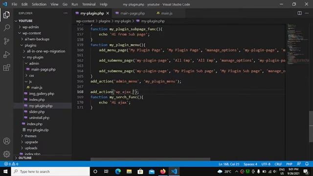 Search using Ajax - WordPress Plugin Development 2021 in Hindi (Part-10) смотреть онлайн