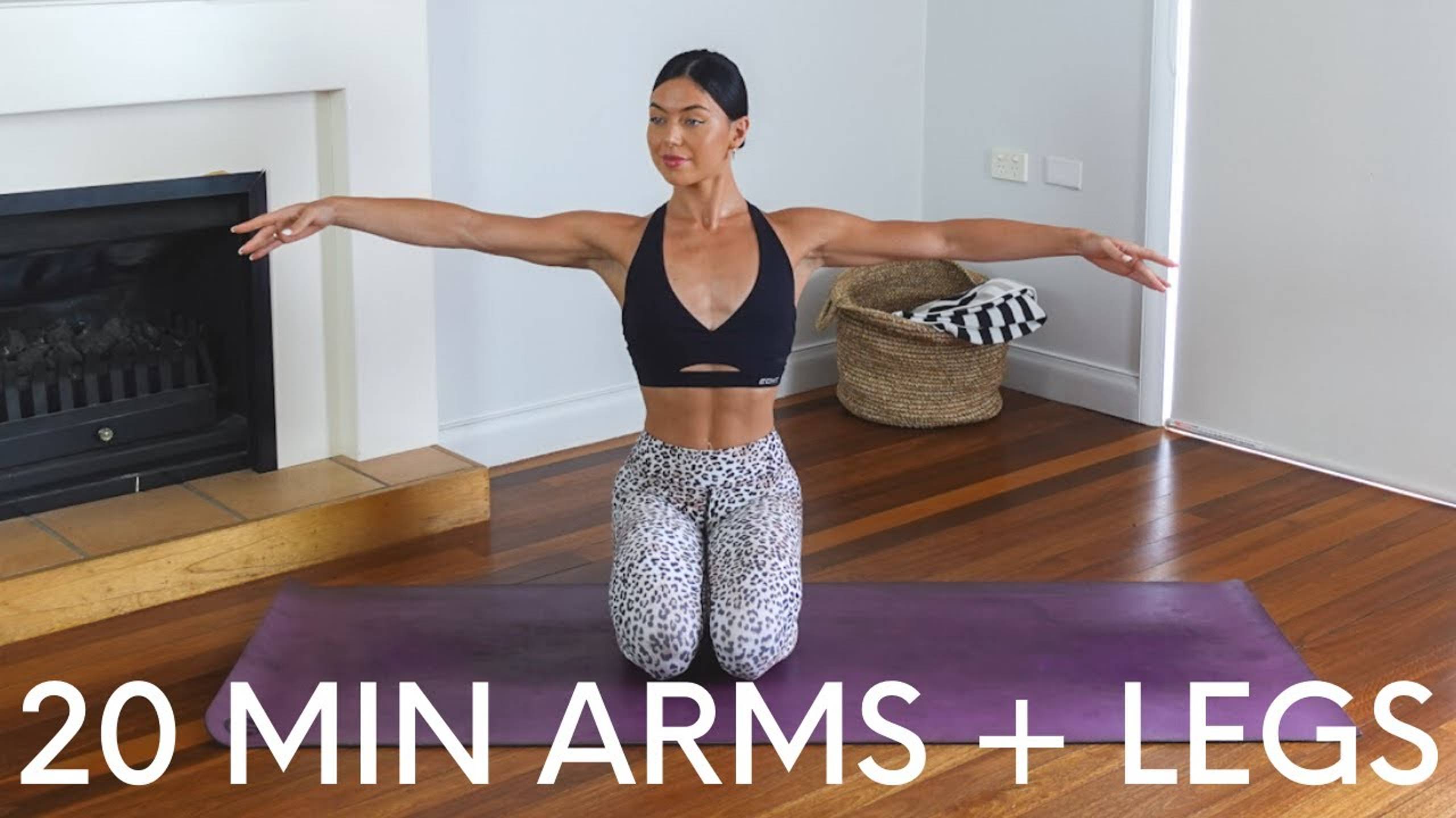 20 MIN ARMS & LEGS WORKOUT || At-Home Pilates (No Equipment) - Move With Nicole смотреть онлайн