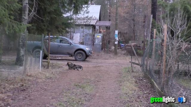 Парковка. Декабрь 2015. Фрагмент 2. Вокруг крыльца