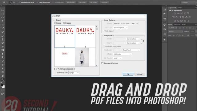 Import Pdf Images into Photoshop #20SecTutorial смотреть онлайн