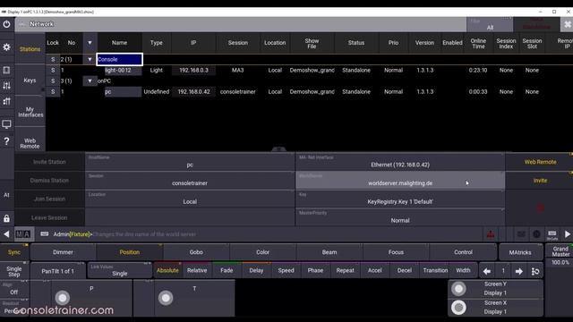 7: Networking | GrandMA3 For GrandMA2 Programmers | Consoletrainer Tutorial