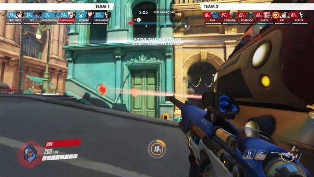Overwatch - Ana Bot in a Nutshell... 3 (Replay Moment - Hard Bots) смотреть онлайн