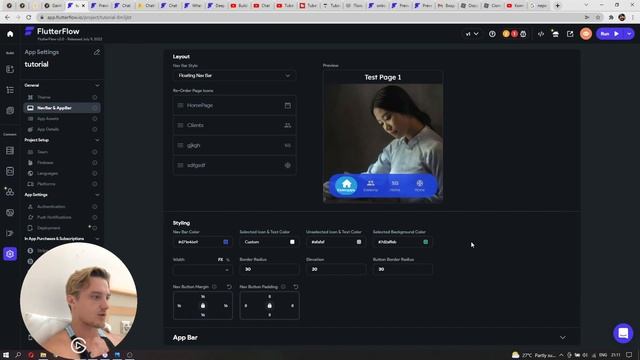 Настраиваем Navbar flutterflow. Меню для вашего приложения смотреть онлайн