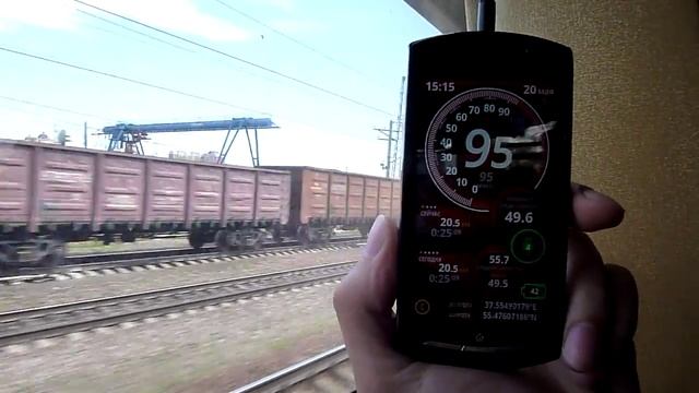 перегон Щербинка-Силикатная-Подольск, еду на ЭМ2И смотреть онлайн