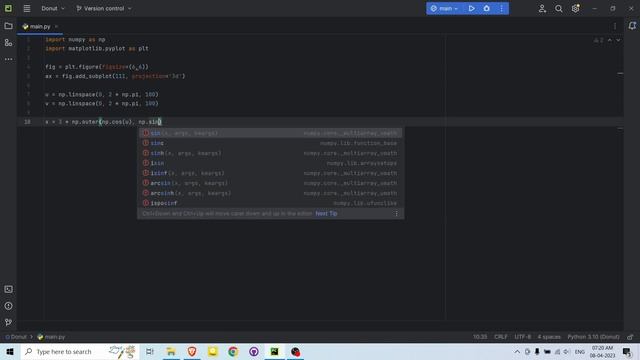 Creating a mesmerizing 3D shape using Python смотреть онлайн