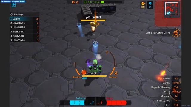 Warbot.IO Top 1 Survival Mode. Best Gameplay Warbot.io #15