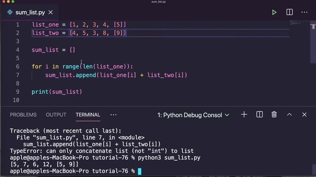 [23] How to Sum Elements of Two Lists in Python | Python for Beginners смотреть онлайн