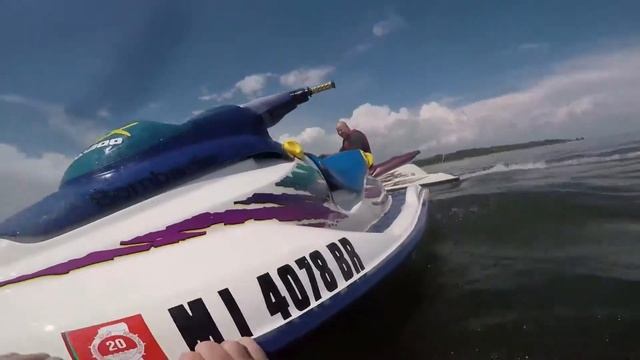 Falling off my Sea-Doo GSX. at Sardis Lake смотреть онлайн