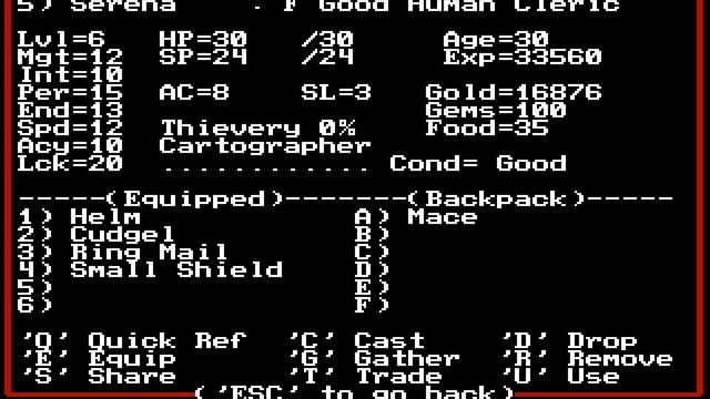 Might and Magic II: Gates to Another World (PC/DOS) 1989, New World Computing смотреть онлайн