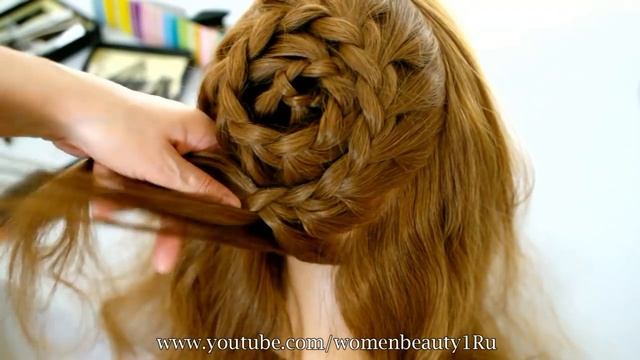 Прическа на длинные и средние волосы 