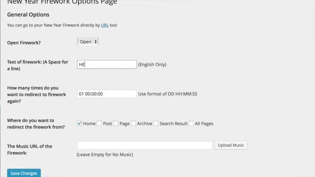 New Year Firework WordPress Plugin смотреть онлайн