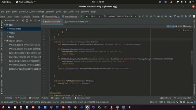 Biometric Authentication with Jetpack Compose #Biomet#BiometricCompose #Authentication #Fingerprint смотреть онлайн