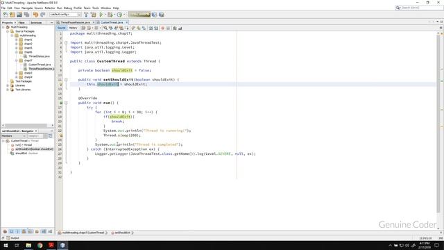 Java Multithreading Tutorial for Beginners #7: How to safely stop a thread ? смотреть онлайн
