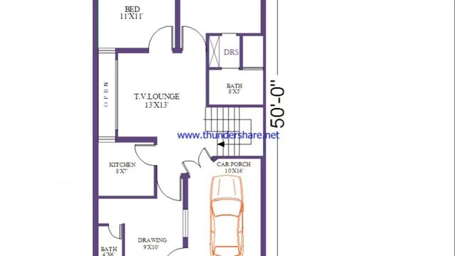 25'X50' Home Plan || Ghar ka Naksha AutoCAD LayOut Plan смотреть онлайн