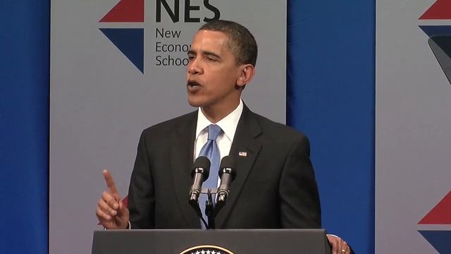 President Obamas Address at the New Economic School in Moscow смотреть онлайн