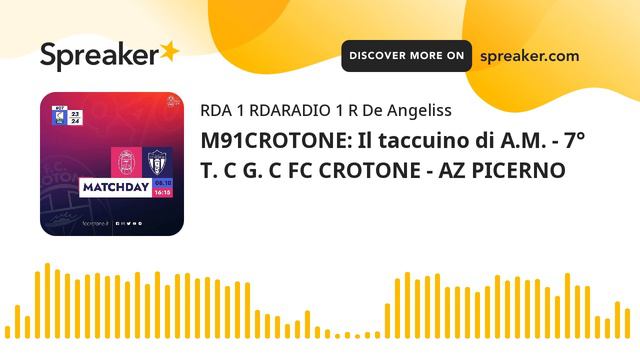 M91CROTONE: Il taccuino di A.M. - 7° T. C G. C FC CROTONE - AZ PICERNO смотреть онлайн