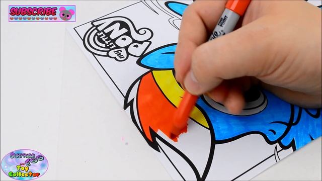 My Little Pony Coloring Book MLP Rainbow Dash Colors Episode Surprise Egg and Toy Collector SETC смотреть онлайн