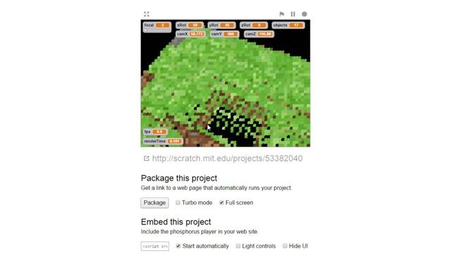Scratch – 3D Minecraft Performance Test (v1.3) смотреть онлайн