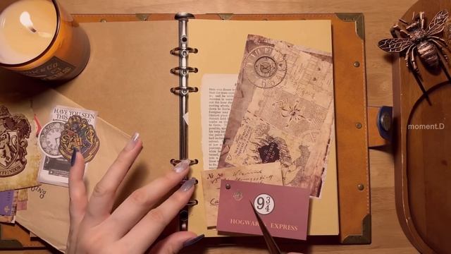 해리포터 테마로 다이어리 꾸미기 다꾸 ASMR | Harry Potter | Scrapbooking ASMR | Relaxing Sounds | PaperTherapy