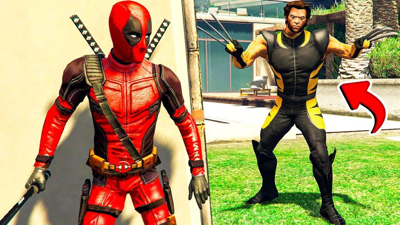 ДЭДПУЛ ИГРАЕТ С РОСОМАХОЙ в ГТА 5 МОДЫ! DEADPOOL WOLVERINE ОБЗОР МОДА в GTA 5 ВИДЕО ИГРЫ ГТА MODS смотреть онлайн