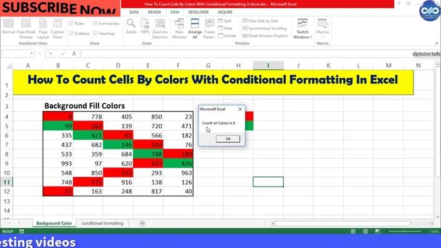 How To Count Cells By Colors With Conditional Formatting In Excel || How To Count Colored Cells смотреть онлайн