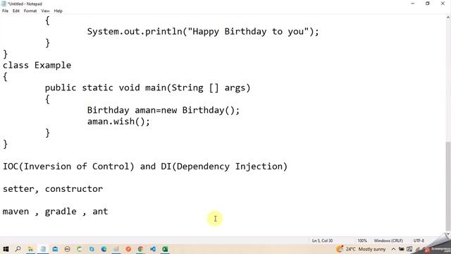 Spring framework : Introduction | First program with maven смотреть онлайн