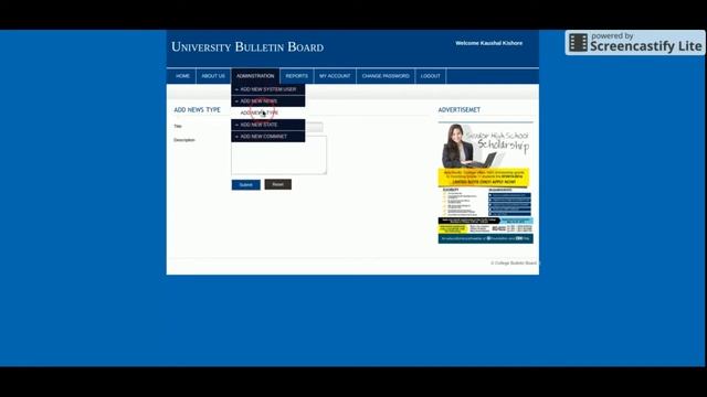 University Bulletin Board | PHP and MySQL Project Source Code | PHP MySQL CRUD Project смотреть онлайн