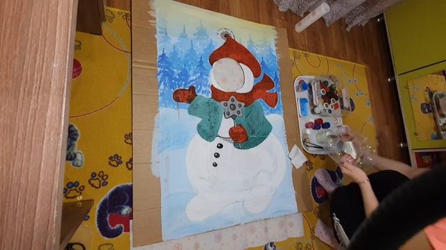 Новогодний снеговик! Фото зона!!! смотреть онлайн