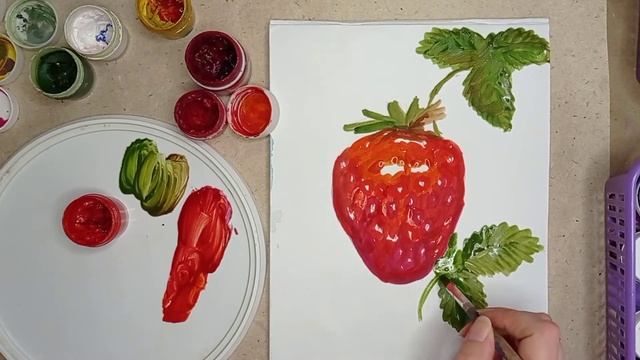 Сочная клубника | Рисуем вместе смотреть онлайн