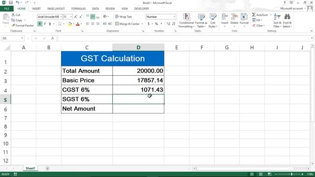 How to Calculate GST in Microsoft Excel | GST Calculator in Excel смотреть онлайн