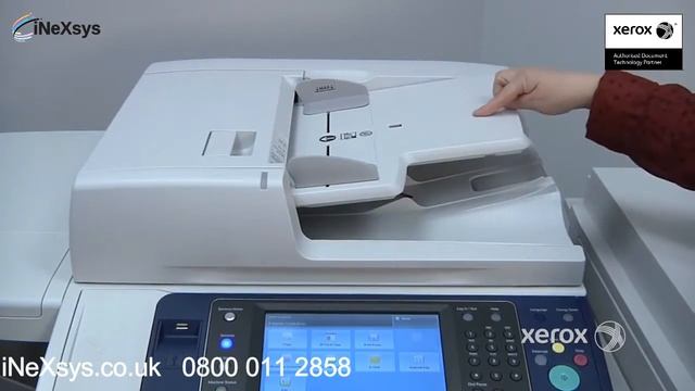 How to Load Paper in Document Feeder - Xerox WorkCentre 7830i 7835i 7845i 7855i смотреть онлайн