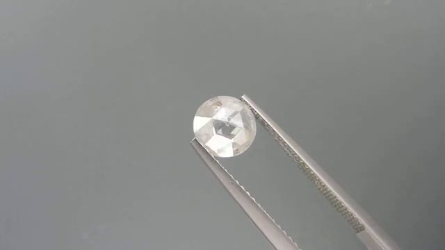 Natural Loose White Diamond Old Indian Rose cut round Chakri Solitaire 6.9mm 0.91ct смотреть онлайн