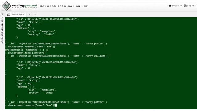 delete mongodb documents смотреть онлайн