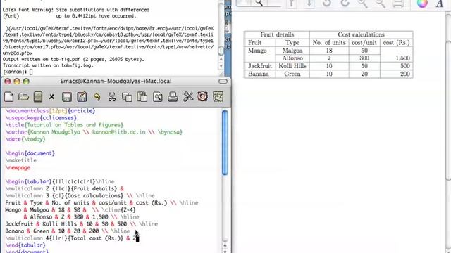 Tables and Figures in LaTeX смотреть онлайн