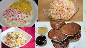 Снежные лавины сходят с крыш, а мы готовим оладушки и салатик. Скоро новый год.