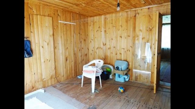 Дача из бревна 100 (кв.м). Земельный участок 9 соток. смотреть онлайн