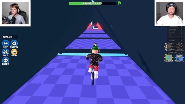 Obby But You're on a Bike in Roblox смотреть онлайн