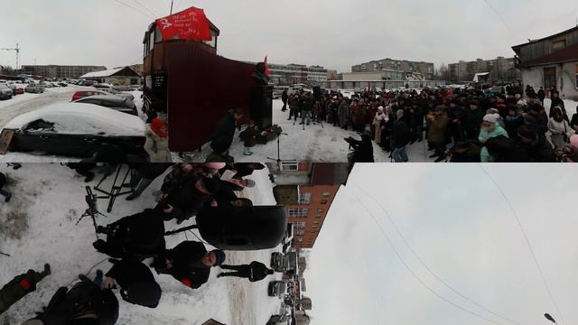 Открытие памятника Сталину в Архангельске. 360 vr смотреть онлайн