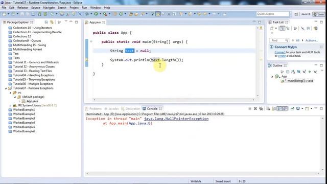 Part 37: Runtime Exceptions смотреть онлайн