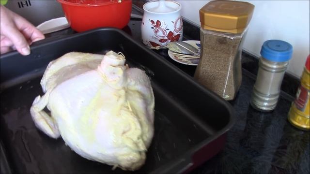 Курица, фаршированная яблоками и лимоном. Легко, просто, быстро и очень вкусно! смотреть онлайн