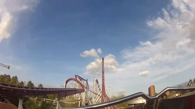 Shock Front Seat on-ride POV Rainbow Magicland Rome Italy [HD] смотреть онлайн