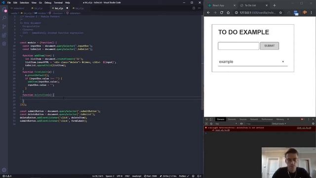 JavaScript To Do List vs React To Do List (Part 2) смотреть онлайн