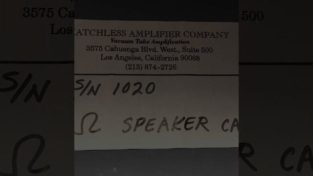 1991 Matchless HC-30 Serial #1020. 20th production Matchless Amplifier ever built. смотреть онлайн