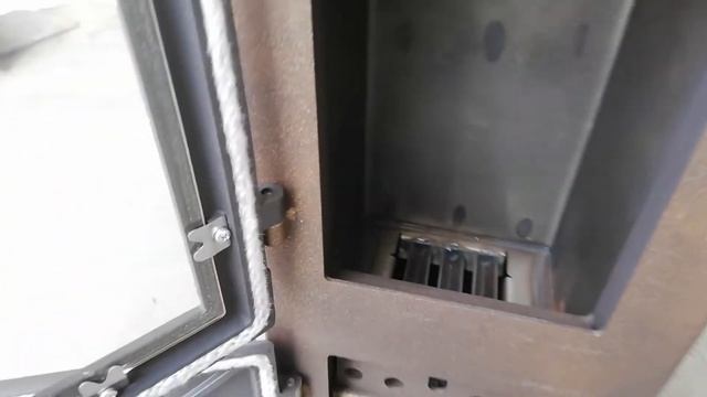 Печь-камин TMF Статика тетра мини черная бронза. смотреть онлайн
