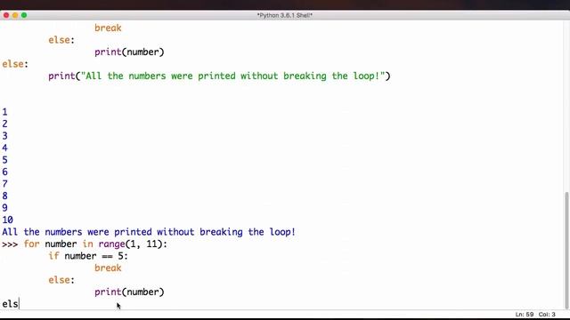 (Programming with Python:Hands-On Introduction) 24-Break, Continue and Else смотреть онлайн