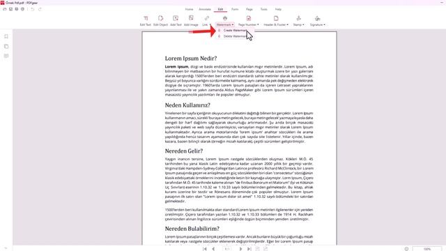 PDF BELGESİNE FİLİGRAN NASIL EKLENİR? | Ücretsiz Program смотреть онлайн