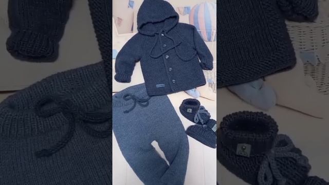 Вязаный костюм для малыша на возраст 1-1,5 года. на заказ смотреть онлайн